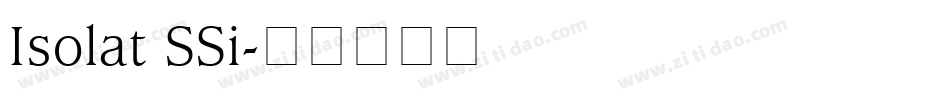 Isolat SSi字体转换